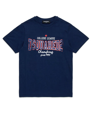 Dsquared2 T-Shirt Con Stampa Frontale DQ2742 D0ACD In Cotone