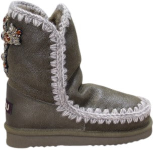 Mou Stiefel mit Kreuzkristallen fw101054b Eskimo 24