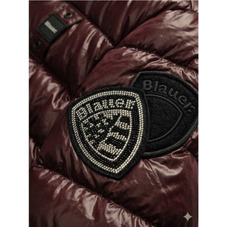Blauer Giubbino Trapuntato Marrone Mogano A Righe 26WBLGC02295-592BW Caroll Jr Per Bambina