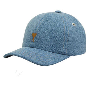 Amis Paris Cappelli Con La Visiera Ami De Coeur In Denim UCP264.DE0046/480