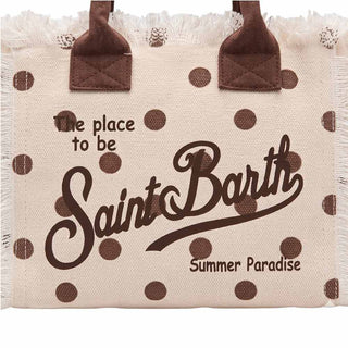 Mc2 Saint Barth Borse Colette In Canvas Con Stampa A Pois COL0001/03480L