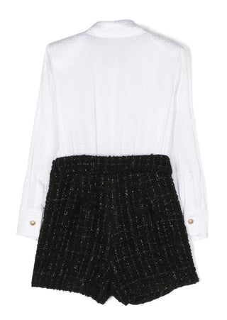 Balmain Tuta con la camicia e shorts BT1B50-E0118