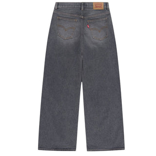 Levis Jeans Baggy A Vita Alta In Denim Grigio 3EP025-DF3 Per Bambina