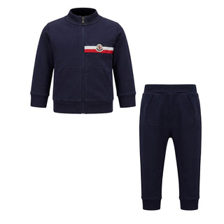 Moncler Tuta Sportiva Blu Per Neonato F29518M72320
