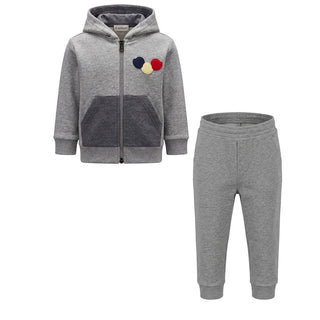 Moncler Tuta Sportiva Grigia Per Neonato 880840580996