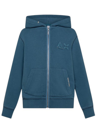 Sun68 Felpa Logata F35322 Con Cappuccio