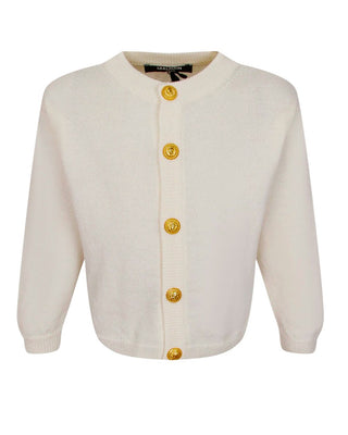 Balmain Cardigan avorio da neonato BT9520-W0113