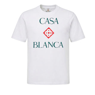 Casa Blanca T-shirt Bianca Con Logo Casablanca Diamond M-PF26-JTS-001-20 Per Uomo
