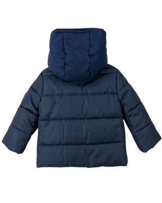 Fay Giubbino blu trapuntato con cappuccio 5P2327-N0018