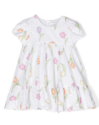 Monnalisa Kurzarmkleid 31A902 mit Neugeborenenmuster