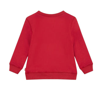 Levis Felpa Girocollo Rossa Con Logo 6E9079-R1R Per Neonati