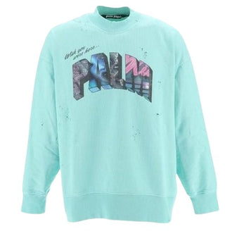 Palm Angels Rundhals-Sweatshirt PMBA065S23FLE001