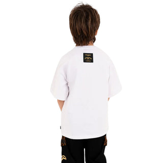SPRAYGROUND T-shirt Bianca Con Taschino SPY1494WHT Per Bambini