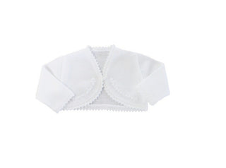 Ponto Por Ponto Cardigan Shrug 3/823 With Button Newborn