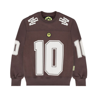 Barrow Felpa Girocollo In Cotone F5BKJUSW066 Con Stampa Numerica