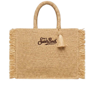 Mc2 Saint Barth Borsa Colette In Raffia Con Logo Ricamato COL0026/00261L