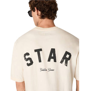 Golden Goose T-shirt Avorio Con Logo GUP01873.P002418.11616