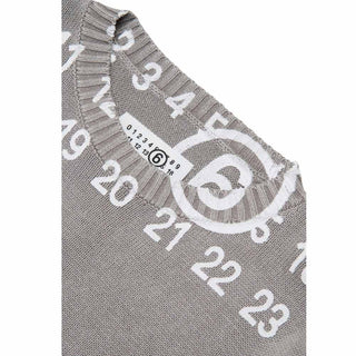 MM6 Maison Margiela Maglia Grigia In Cotone Per Bambini M61027-MM07W-M6907