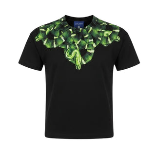 Marcelo Burlon T-shirt Nera Con Stampa Per Bambini S6CMJBTH009-110