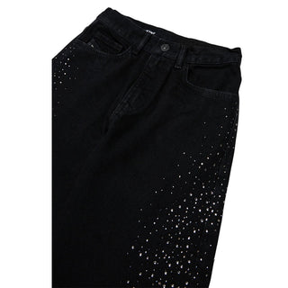 Diesel Jeans Relaxed Fit In Denim Nero J02925-KXBUB-K02 Per Bambina