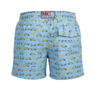 Mc2 Saint Barth Costume Jean Lighting Con Stampa Macchine JEA0004/01073L Per Bambino