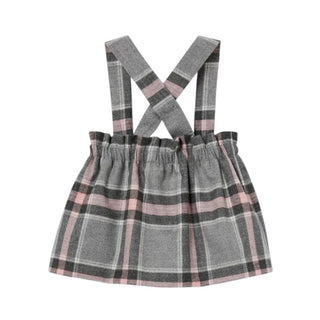 Il Gufo Salopette Tartan in misto lana e filato lurex A20GN181W3048