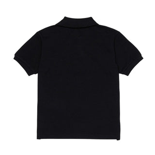 Dsquared2 Polo nera in cotone con logo DSQ DQ3175-D0AGD-DQ900