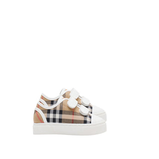Burberry Sneakers con Applicazione Check 81183601 Neonati