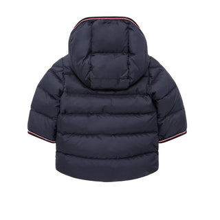 Moncler Giubbino blu navy Saito trapuntato con cappuccio K29511C00002
