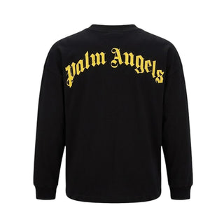 Palm Angels T-shirt Nera A Maniche Lunghe F6PAJBTH141/110 Per Bambini