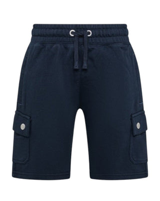 Sun68 Bermuda Cargo F35337 In Felpa Con Logo