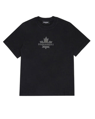 Dsquared2 T-shirt in jersey con logo DQ2743 D0AC7