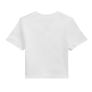 Polo Ralph Lauren T-shirt Bianca A Costine Per Bambina 313A96144001