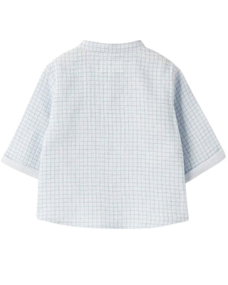 Teddy & Minou Camicia a quadri in cotone da neonato I24CI001G0000