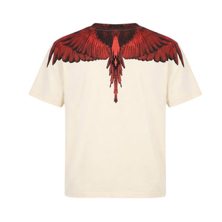 Marcelo Burlon T-shirt Avorio Con Wings F6CMJUTH132-412 Per Bambini