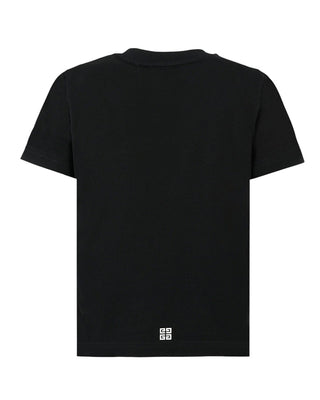 Givenchy T-shirt in jersey con logo frontale H30952