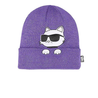 Karl Lagerfeld Cappello e scaldacollo con patch Z30333