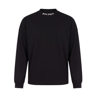 Palm Angels T-shirt Nera A Maniche Lunghe F6PAJBTH013/110 Per Bambini