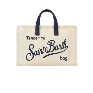 Mc2 Saint Barth Micro Borsa In Canvas Con Logo PHONE001/02564L