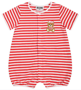 Moschino STRIPED Romper MUY052 WITH CLIPS