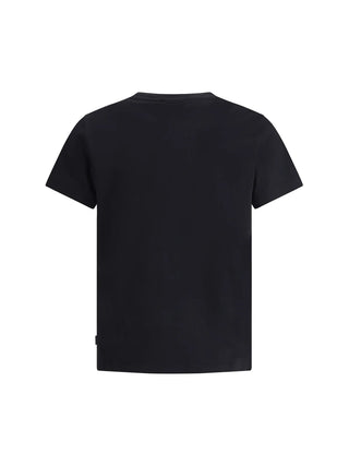 GCDS T-shirt nera a maniche corte con logo B1XM2316JG8