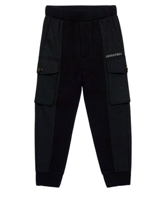 Dsquared2 Pantaloni jogger in maglia a caste DQ2594-D0AA0