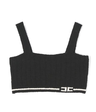 Elisabetta Franchi Top mit Logo EFMA125.C