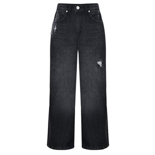 Kocca Jeans Wide Leg in denim nero A25JPD7979ABUN0000