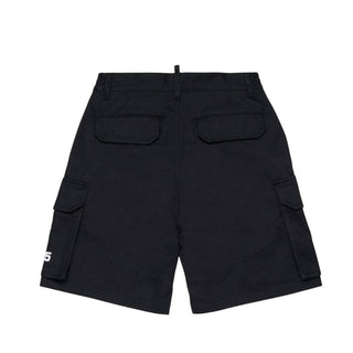 Dsquared2 Bermuda Cargo Nero Con Logo DQ3209-D0AGK-DQ900