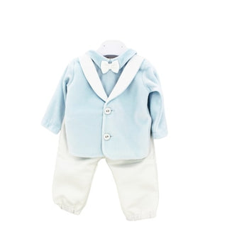 Teto und Tatta Zweiteiliger Strampler c1717 mit Clips auf der Rückseite