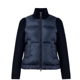 Moncler Cardigan svasato con logo H29549B00004