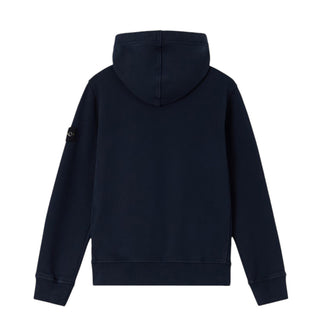 Stone Island Felpa in cotone con cappuccio e Compass K2S166100004