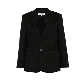 MM6 Maison Margiela Blazer Nero M61076-MM03D-M6900 Per Bambina