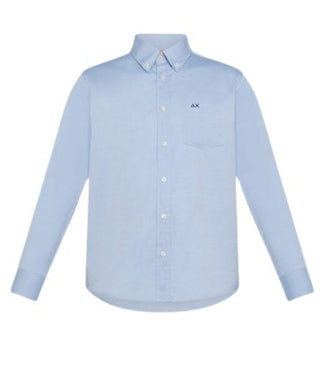 Sun68 Langarm-Baumwollhemd S43301